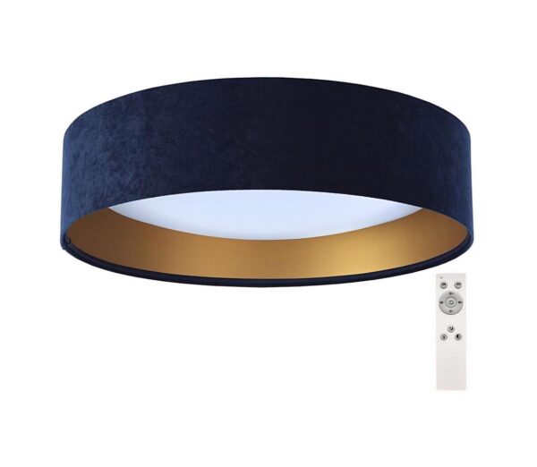 LED Dimmelhető mennyezeti lámpa SMART GALAXY LED/24W/230V kék/arany + távirányító