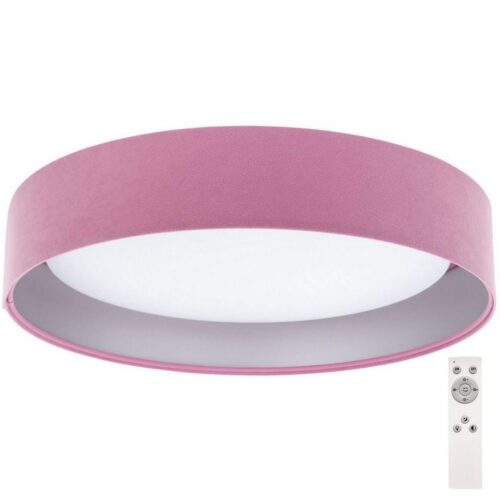 LED Dimmelhető mennyezeti lámpa SMART GALAXY LED/24W/230V rózsaszín/ezüst + távirányító