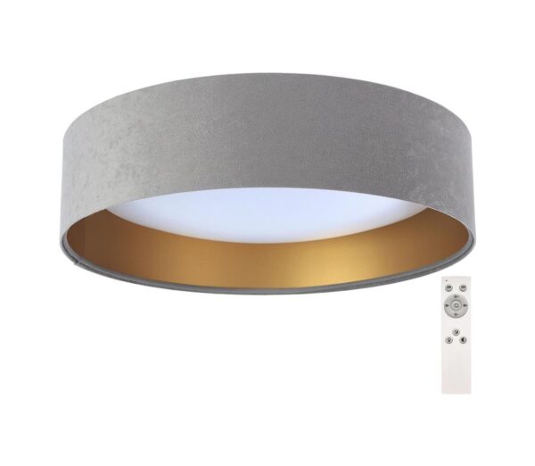 LED Dimmelhető mennyezeti lámpa SMART GALAXY LED/24W/230V szürke/arany + távirányító