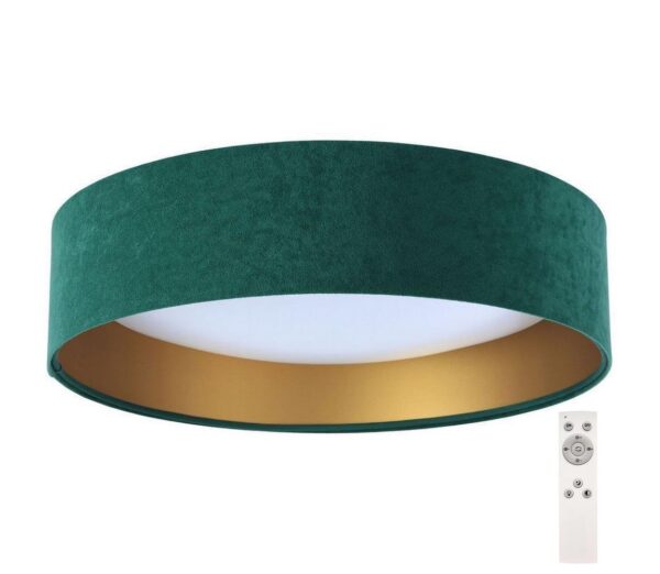 LED Dimmelhető mennyezeti lámpa SMART GALAXY LED/24W/230V zöld/arany + távirányító