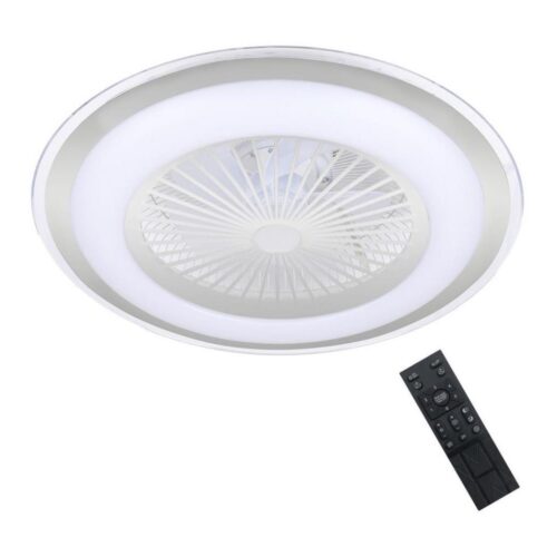 LED Dimmelhető mennyezeti lámpa látorral ZONDA LED/48W/230V ezüst + távirányító