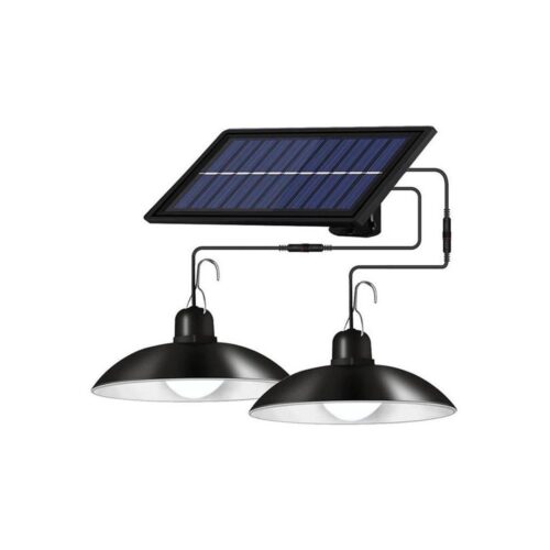 LED Dimmelhető napelemes csillár zsinóron 2xLED/1