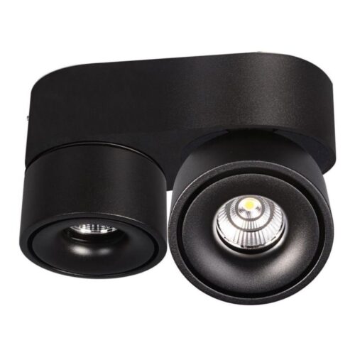 LED Dimmelhető spotlámpa LAHTI MINI 2xLED/9W/230V 3000K CRI 90 fekete