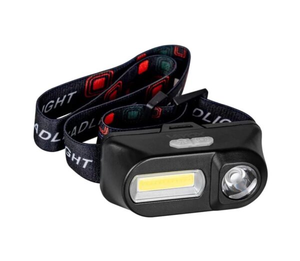 Vayox LED Dimmelhető újratölthető fejlámpa 2xLED/5V IP44 210 fényes 2000 mAh