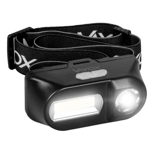 Vayox LED Dimmelhető újratölthető fejlámpa 2xLED/5V IPX4 250 fényes 2000 mAh