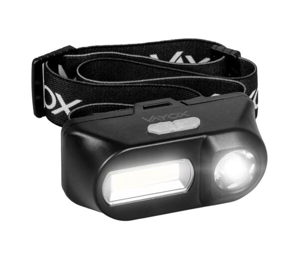Vayox LED Dimmelhető újratölthető fejlámpa 2xLED/5V IPX4 250 fényes 2000 mAh