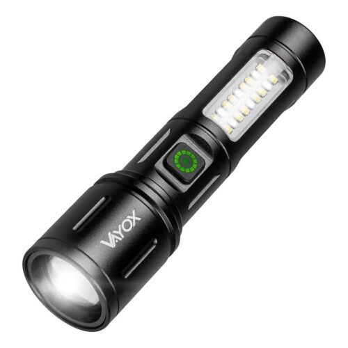 Vayox LED Dimmelhető újratölthető zseblámpa LED/5W/5V IPX4 260 fényes 2000 mAh