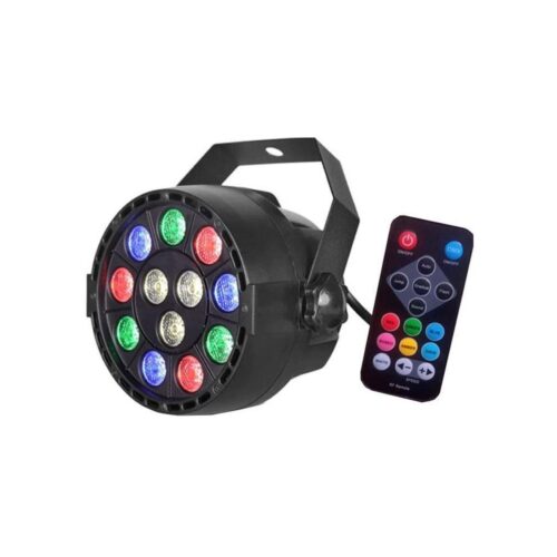 LED Disco reflektor LED/12W/230V többszínű + távirányító