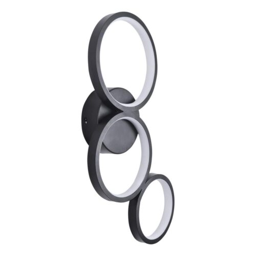 LED Fali lámpa FLAMENCO LED/23W/230V 4000K fekete
