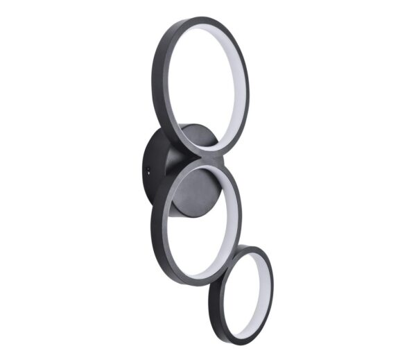 LED Fali lámpa FLAMENCO LED/23W/230V 4000K fekete