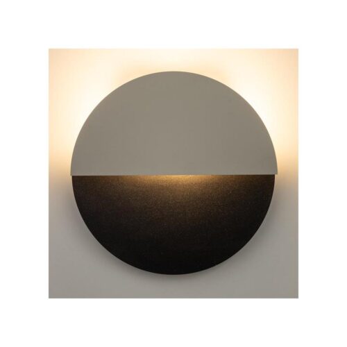 LED fali lámpa LUNA LED/7W/230V átm. 26 cm fekete/bézs