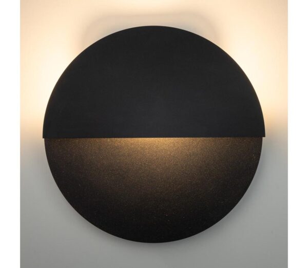 LED fali lámpa LUNA LED/7W/230V átm. 36 cm fekete
