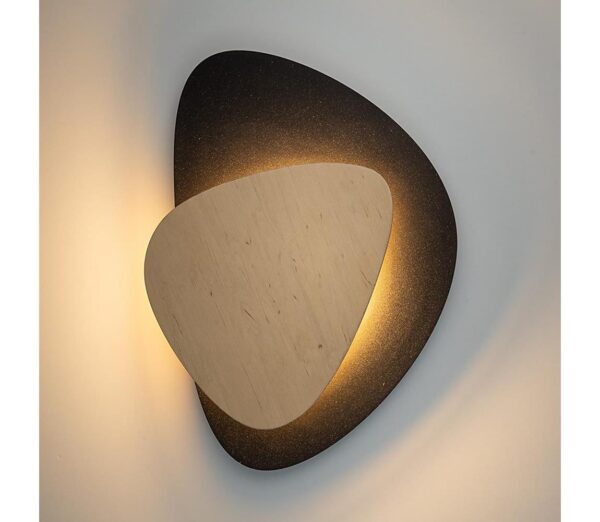 LED fali lámpa PEDRA LED/7W/230V fekete/bézs