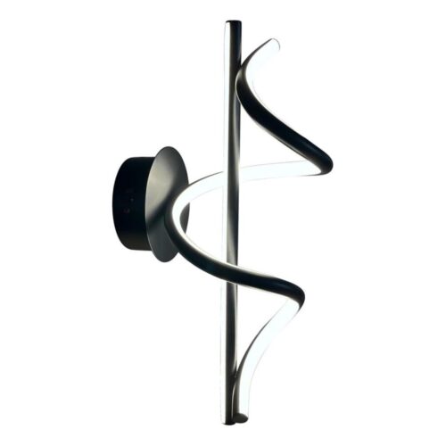 LED Fali lámpa TWIST LED/12W/230V fekete