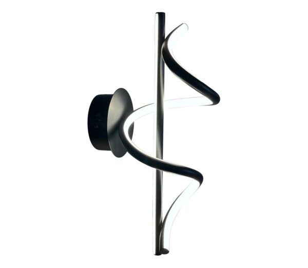 LED Fali lámpa TWIST LED/12W/230V fekete