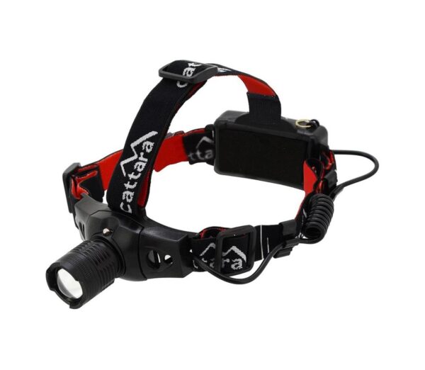 LED Fejlámpa LED/3W/3xAAA IP44 fekete/piros