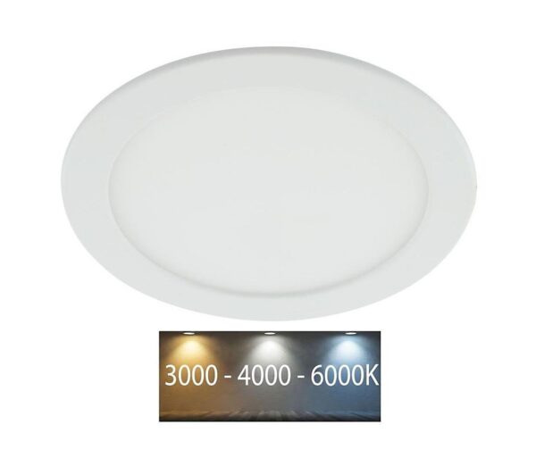 LED Fürdőszobai beépíthető lámpa LED/18W/230V 3000/4000/6000K IP44
