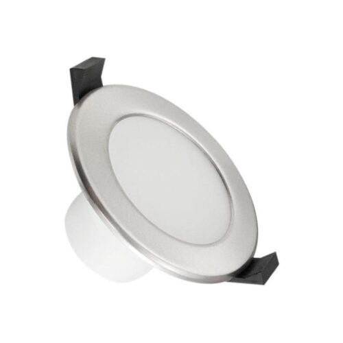 LED Fürdőszobai beépíthető lámpa LED/7W/230V 3000K ezüst IP44