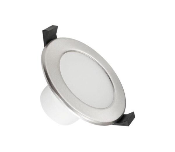 LED Fürdőszobai beépíthető lámpa LED/7W/230V 3000K ezüst IP44