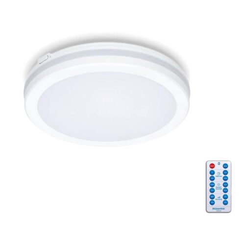 LED Fürdőszobai mennyezeti lámpa érzékelővel LED/12W/230V átm. 20 cm fehér + távirányító