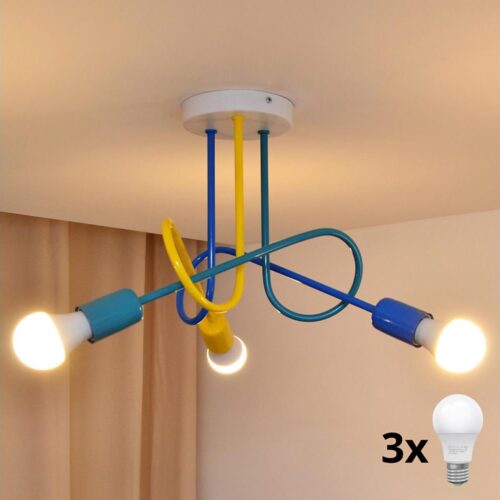 LED Gyerek csillár OXFORD 3xE27/15W/230V