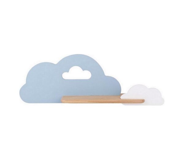 LED Gyerek fali lámpa polccal CLOUD LED/5W/230V kék/fehér