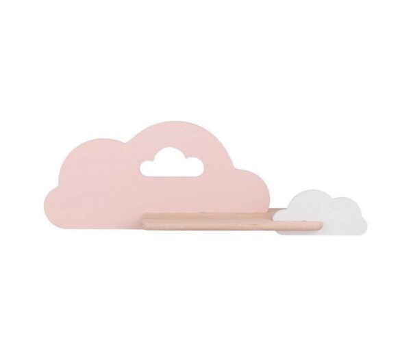 LED Gyerek fali lámpa polccal CLOUD LED/5W/230V rózsaszín/fehér