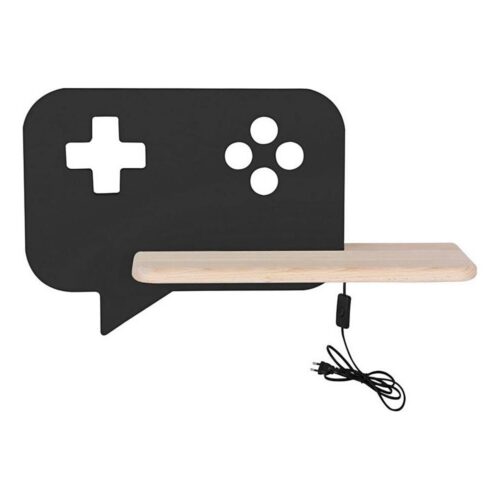 LED Gyerek fali lámpa polccal CONSOLE LED/5W/230V fekete