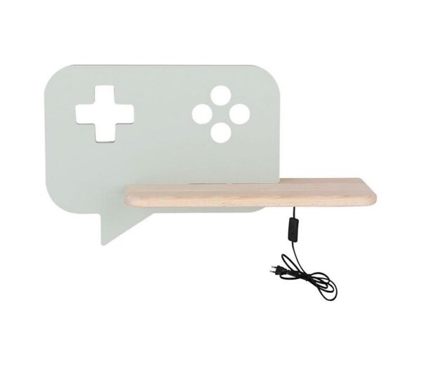 LED Gyerek fali lámpa polccal CONSOLE LED/5W/230V zöld