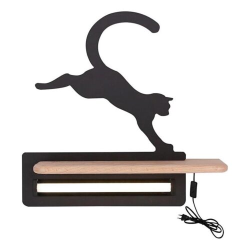 LED Gyerek fali lámpa polccal JUMPING CAT LED/5W/230V
