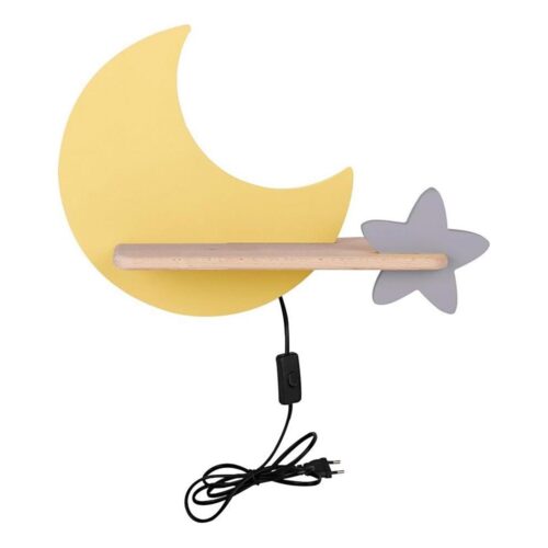 LED Gyerek fali lámpa polccal MOON LED/5W/230V