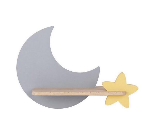 LED Gyerek fali lámpa polccal MOON LED/5W/230V