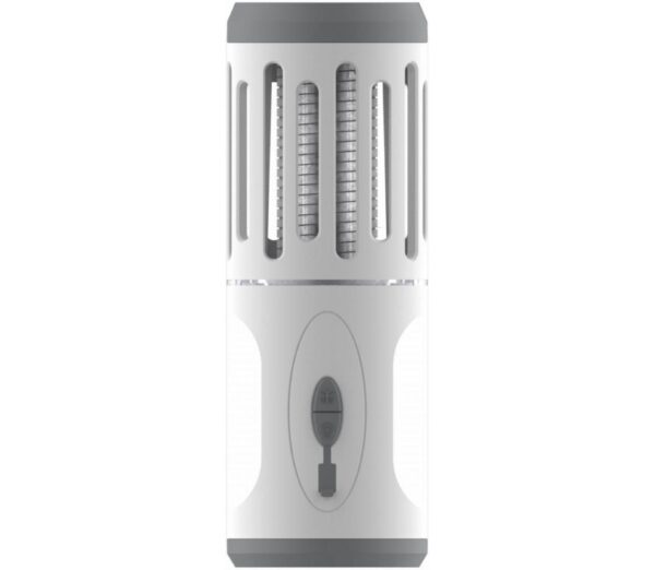 LED Hordozható újratölthető lámpa rovarcsapdával LED/6W/1800 mAh IPX4 fehér/szürke