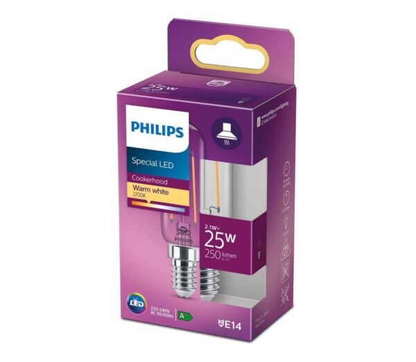 Philips LED Hűtőszekrény izzó VINTAGE Philips T25L E14/2