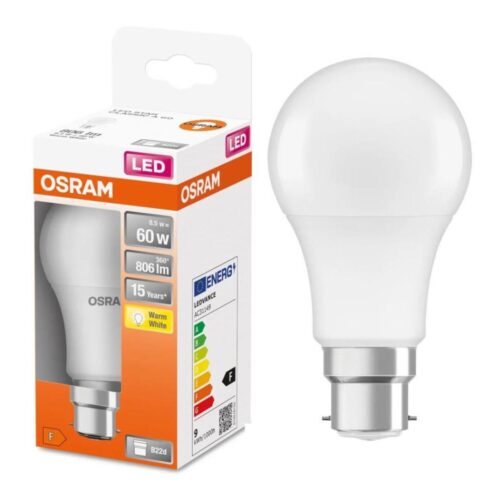 Osram LED Izzó A60 B22d/8