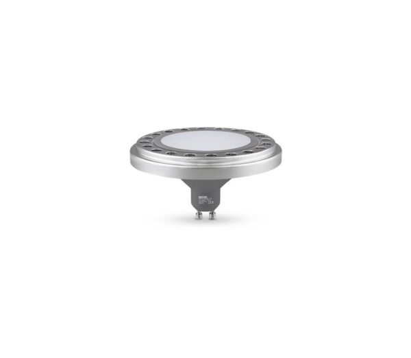 LED Izzó AR111 GU10/12W/230V 3000K ezüst 120°