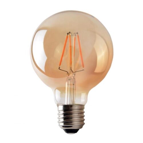 Brilagi LED Izzó CLASIC AMBER G95 E27/8W/230V 2200K – Brilagi