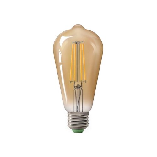 Brilagi LED Izzó CLASIC AMBER ST64 E27/10W/230V 2200K – Brilagi