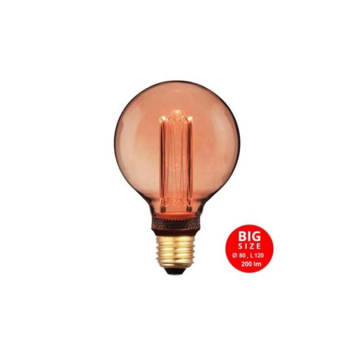 LED Izzó DECO VINTAGE G80 E27/4W/230V 1800K