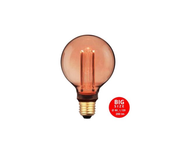 LED Izzó DECO VINTAGE G80 E27/4W/230V 1800K