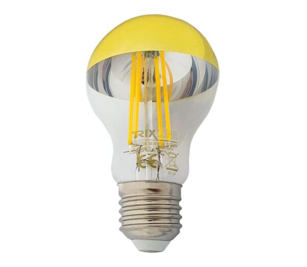 LED Izzó DECOR MIRROR A60 E27/8W/230V arany