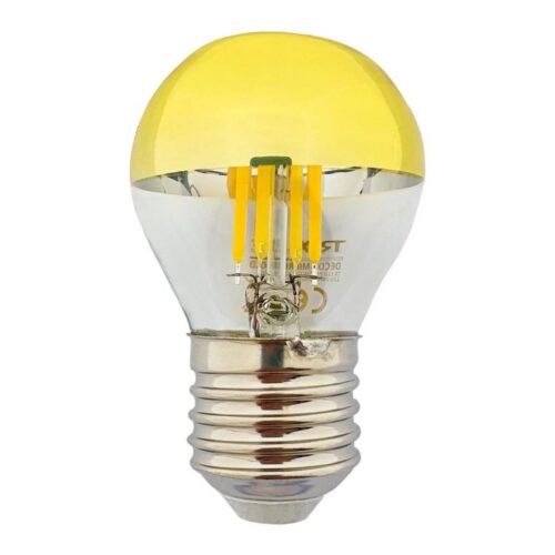 LED Izzó DECOR MIRROR P45 E27/5W/230V arany