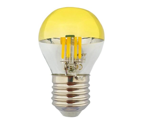 LED Izzó DECOR MIRROR P45 E27/5W/230V arany