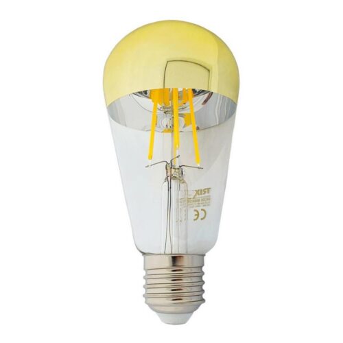 LED Izzó DECOR MIRROR ST64 E27/8W/230V arany