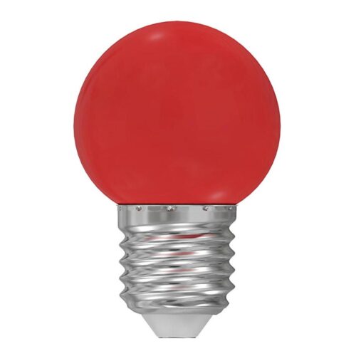 LED Izzó E27/1W/230V piros 5500