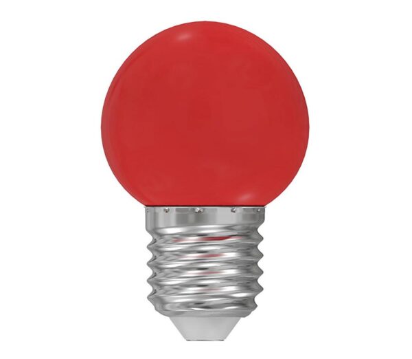 LED Izzó E27/1W/230V piros 5500