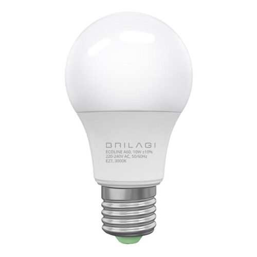 Brilagi LED Izzó ECOLINE A60 E27/10W/230V 3000K