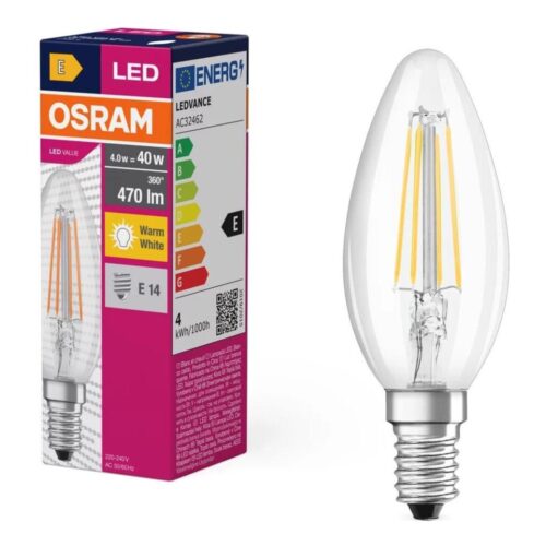 Osram LED Izzó FILAMENT B40 E14/4W/230V 2700K