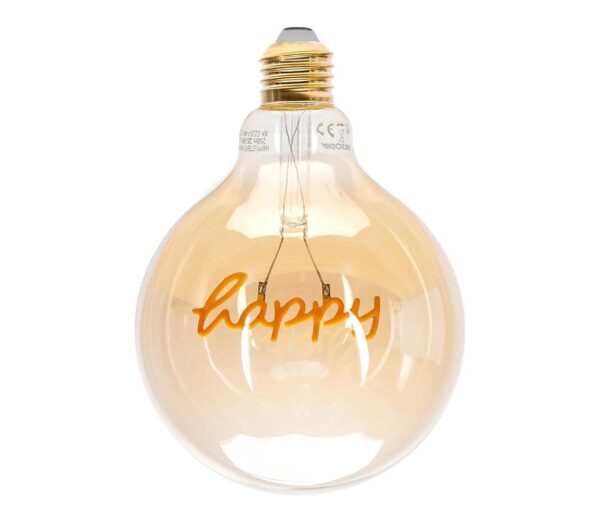 B.V. LED Izzó FILAMENT E27/4W/230V 1800K happy