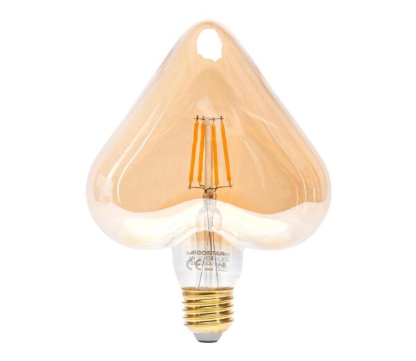 B.V. LED Izzó FILAMENT E27/4W/230V 1800K szív